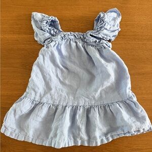 Zara Sky Blue Elastic Dress